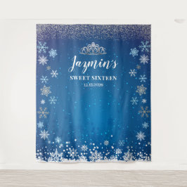 Tapete De Parede Tapiz Snow Princess Winter Sweet 16 Backdrop