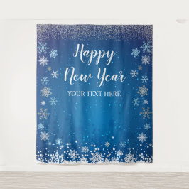 Tapete De Parede Tapiz Snow Winter Happy New Year Backdrop