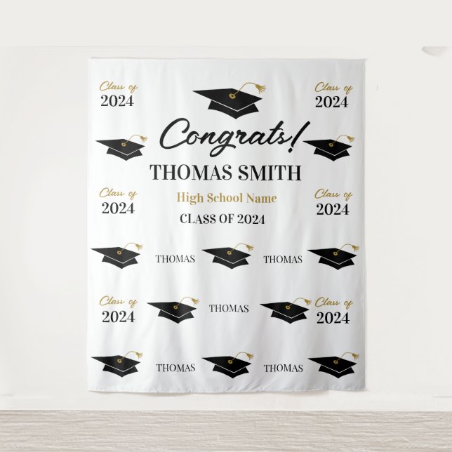 Tapete De Parede Tapiz Step and repeat Graduation Backdrop banner  (Frente)