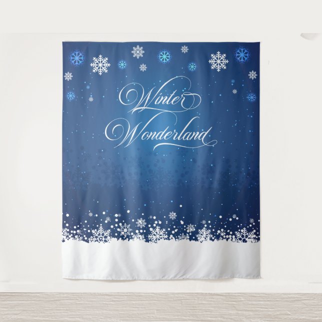 Tapete De Parede Tapiz Winter Wonderland backdrop banner photobooth (Frente)
