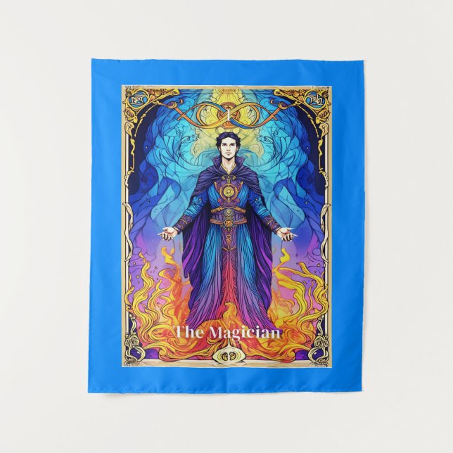 Tapete De Parede Tarot Card The Magician (Frente)