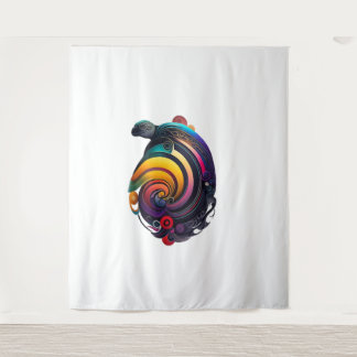 Tapete De Parede Tartaruga Arco-Íris