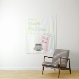 Tapete De Parede Tea & Books Bridal Shower