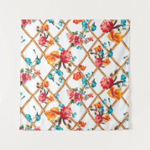 Tapete De Parede tecido, óleo, pintura, flores, design de moda,