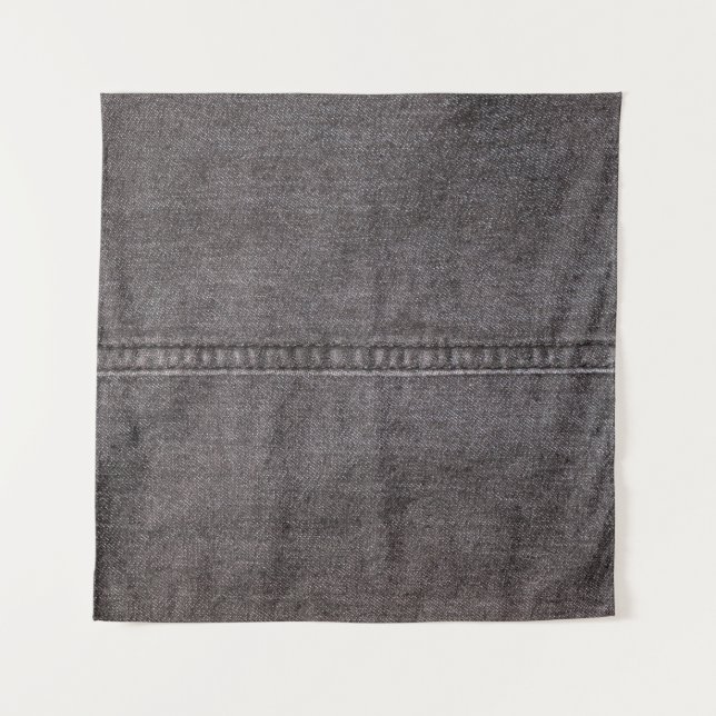 Tapete De Parede Tecido preto de denim. Moda, texturas e grupos de  (Frente)