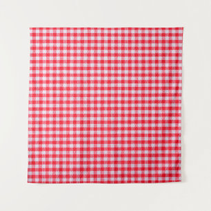 Tapete De Parede Tecido vermelho fechado, textura da mesa
