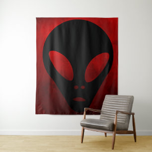 Tapete De Parede Tela Cinza - Alienígena Antiga Faux