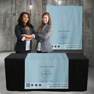 Tapete De Parede Tela para Loja Pop Up Código QR Logotipo Fornecedo