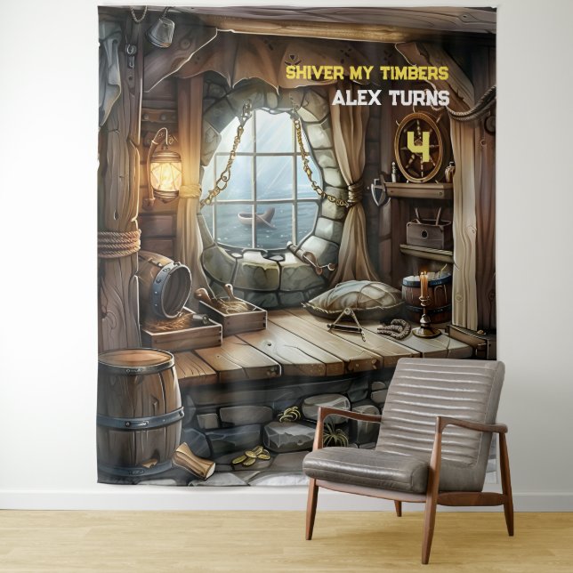 Tapete De Parede Tema Pirata dos Meus Timers (In Situ)