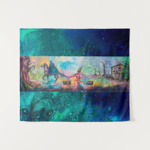 Tapete De Parede TEMPTAÇÃO Cavaleiro escuro e tesouro do diabo, azu