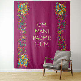 Tapete De Parede Tendrils Flor do Poder Retro Border 2 + seu texto