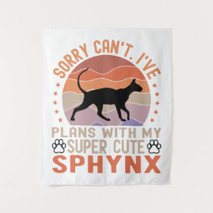 Tapete De Parede Tenho planos com meu gato Sphynx