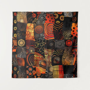 Tapete De Parede Teoria da Arte de Padrão Tribal Africano