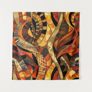 Tapete De Parede Teoria da Arte de Padrão Tribal Africano
