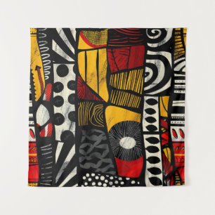 Tapete De Parede Teoria da Arte de Padrão Tribal Africano