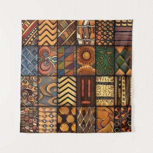 Tapete De Parede Teoria da Arte de Padrão Tribal Africano