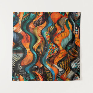 Tapete De Parede Teoria da Arte de Padrão Tribal Africano