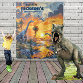 Tapete De Parede Terra Dinossauros Pavimentos Pré-Históricos