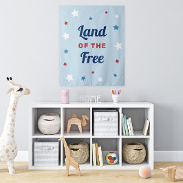 Tapete De Parede Terra do Livre Azul 4 de Julho