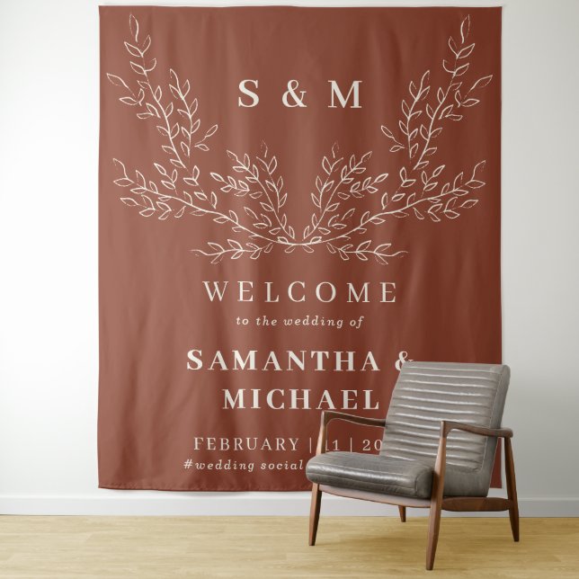 Tapete De Parede Terracotta Bem-vindos ao casamento Ivy (In Situ)
