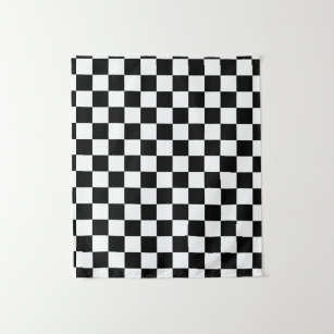 Tabuleiro de xadrez preto e branco pinturas para a parede • quadros  jogadores, passatempo, oponente