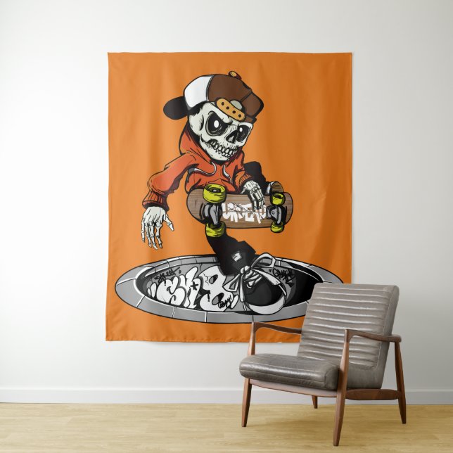 Tapete De Parede Testemunhas de cores personalizadas da Zombie Skat (In Situ)