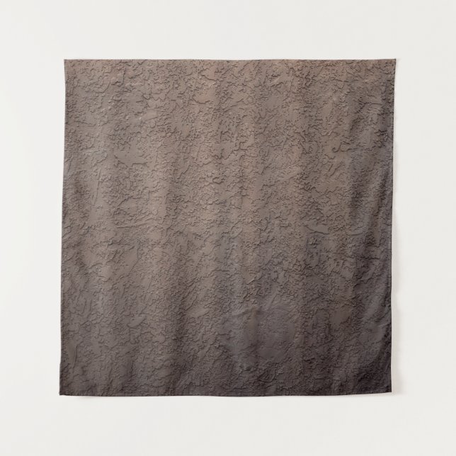 Tapete De Parede Têxteis florais brancos e castanhos (Frente)