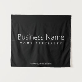 Tapete De Parede Texto branco clássico simples em preto