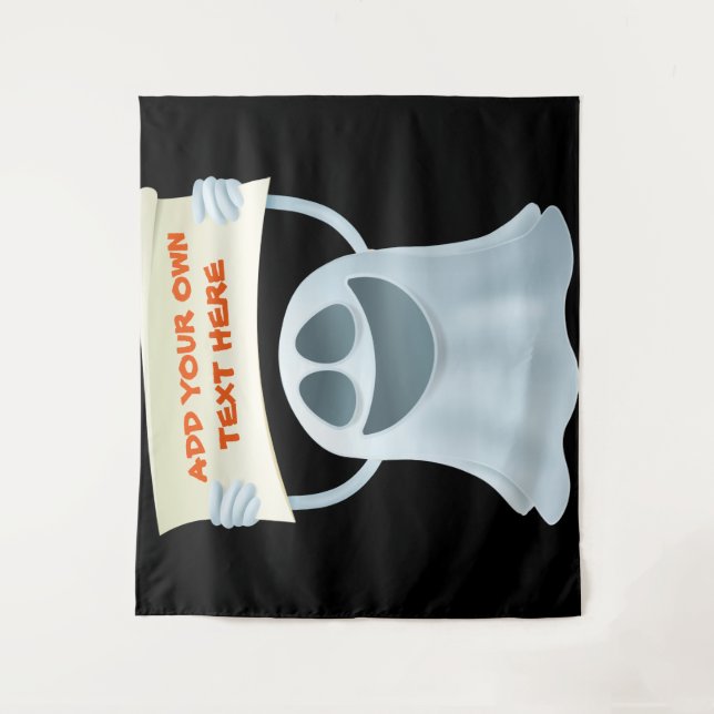 Tapete De Parede Texto de retenção do fantasma (Frente)