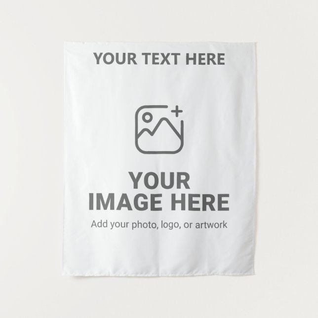 Tapete De Parede Texto e Imagem Personalizados  (Frente)