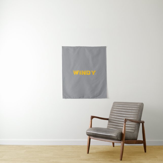 Tapete De Parede Texto personalizado desbotado amarelo em cinza (In Situ)