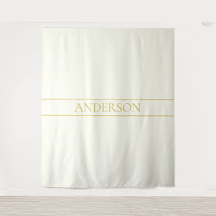 Tapete De Parede Texto Personalizável Elegante Simples Branco Dou