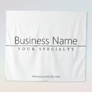 Tapete De Parede Texto preto elegante simples no branco