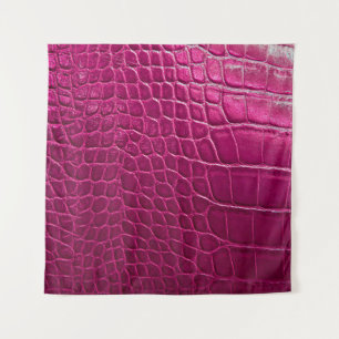Tapete De Parede Textura da pele do crocodilo rosa