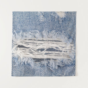 Tapete De Parede Textura de Jeans com risca desbotada