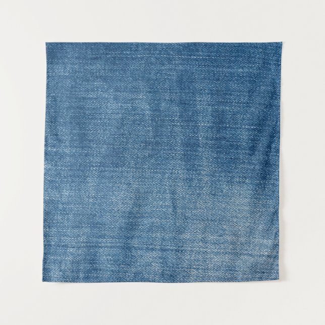 Tapete De Parede Textura de jeans de denim azul de fechamento (Frente)