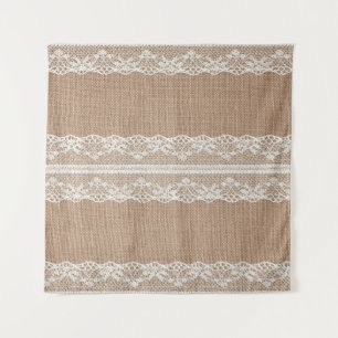 Tapete De Parede Textura Do Lace Escuro Burlap