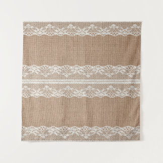 Tapete De Parede Textura Do Lace Escuro Burlap