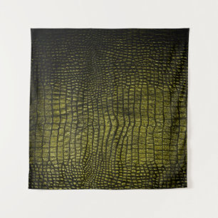 Tapete De Parede Textura escura de crocodilo de luxo