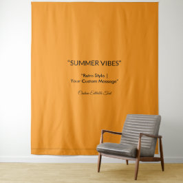 Tapete De Parede Textura Laranja Retro – Arte de Vibrações de Verão