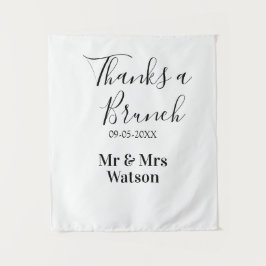 Tapete De Parede Thanks a brunch post wedding name date simple 