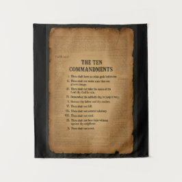 Tapete De Parede The 10 Commandments Christian Inspired Tapestry