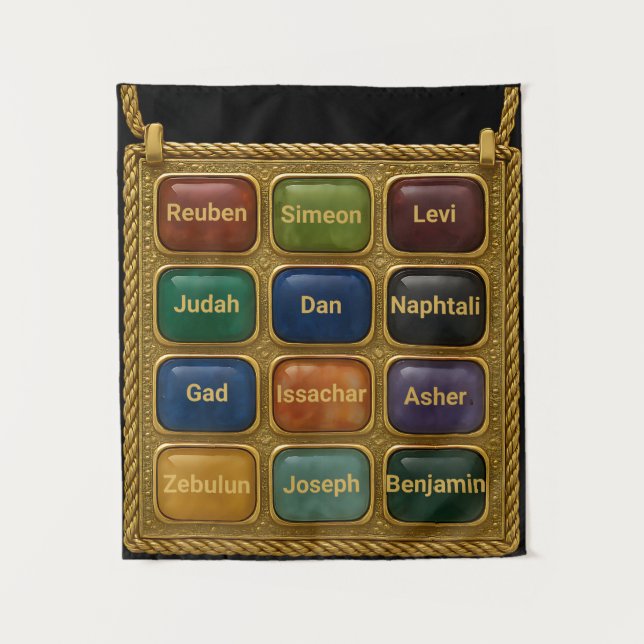 Tapete De Parede The 12 tribes of Israel Tapestry (Frente)