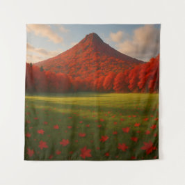 Tapete De Parede The Fiery Autumn Summit: Red Silence over the Drea