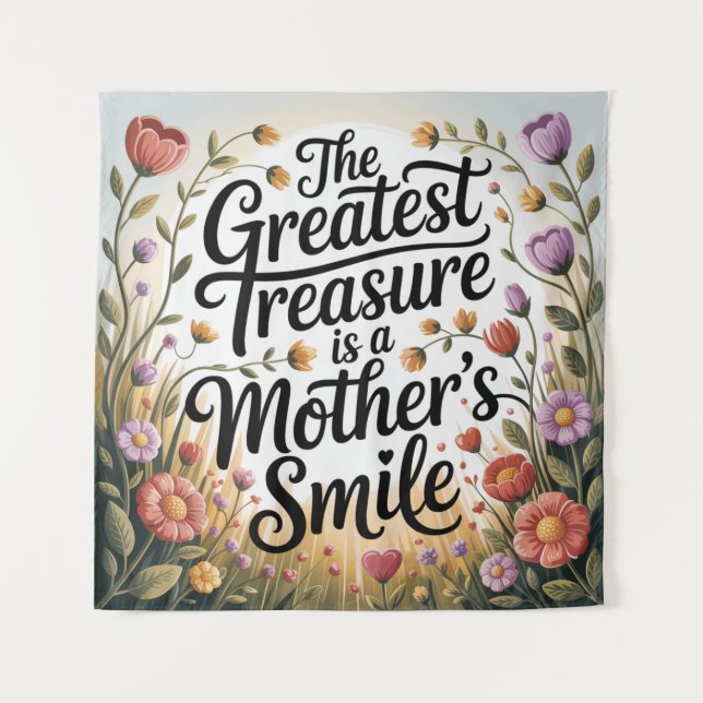 Tapete De Parede The Greatest Treasure Is A Mother's Smile (Frente)
