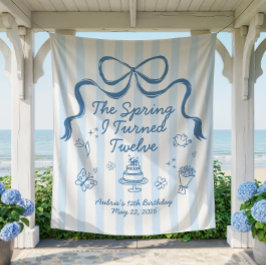 Tapete De Parede The Spring I turned 12 Birthday Banner 