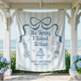 Tapete De Parede The Spring I turned 13 Birthday Banner 