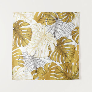 Tapete De Parede Thickets de uma fábrica de monstera. Imagem do our