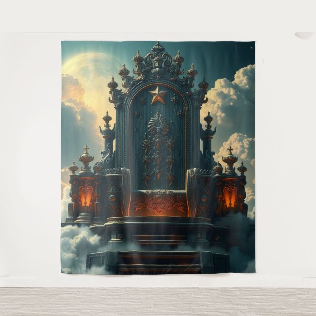 Tapete De Parede „Thron der Götter – Sitz der himmlischen Macht“ (Frente)