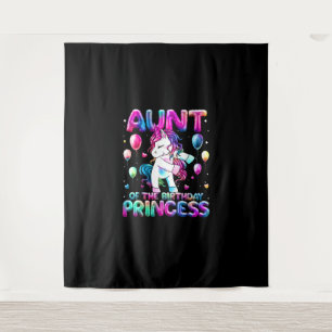 Tapete De Parede Tia da Menina da Princesa de Aniversário Flossing 